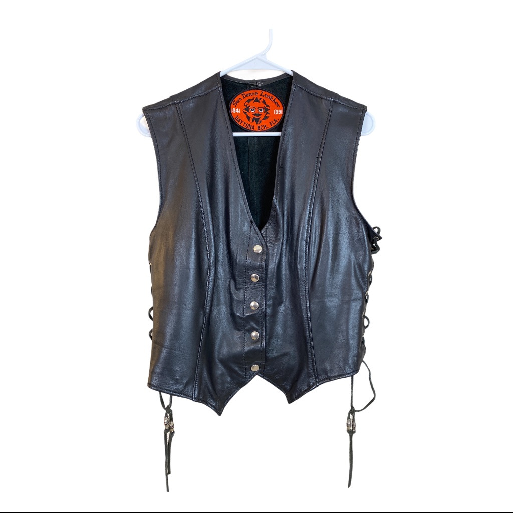 941  1991 Sundance Leather Vest